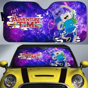 Adventure Time Finn Galaxy Car Sunshade Custom