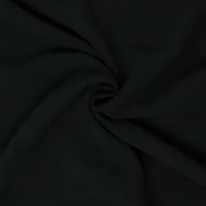 Avery Luxe Viscose Linen Crepe Darkest Night Black ½ yd