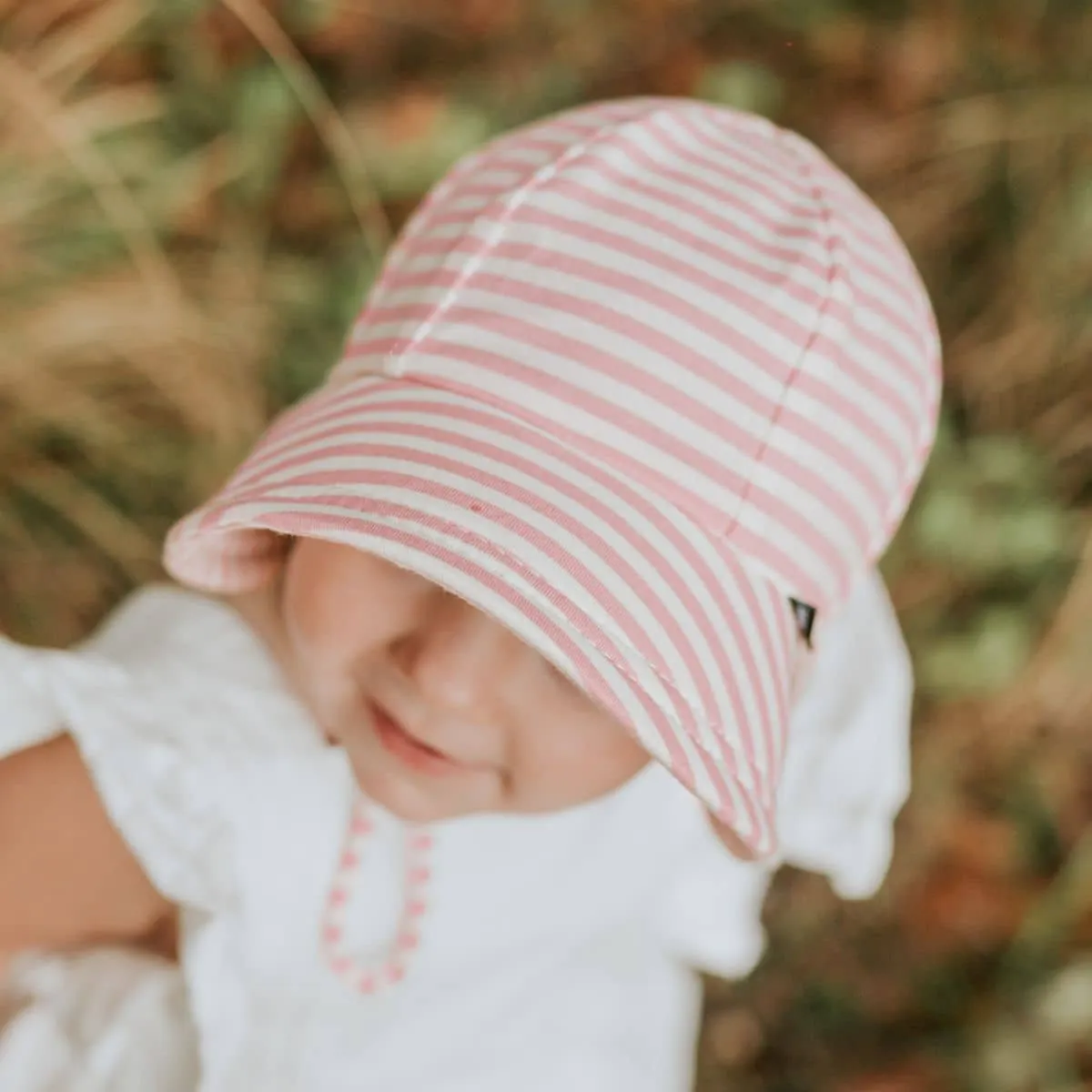 Bedhead Baby Bucket Hat with Strap - Limited Edition - Pink Stripe