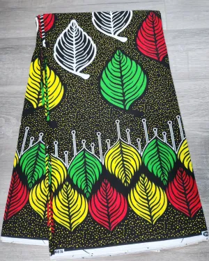 Black African Print Fabric, Ankara Fabric