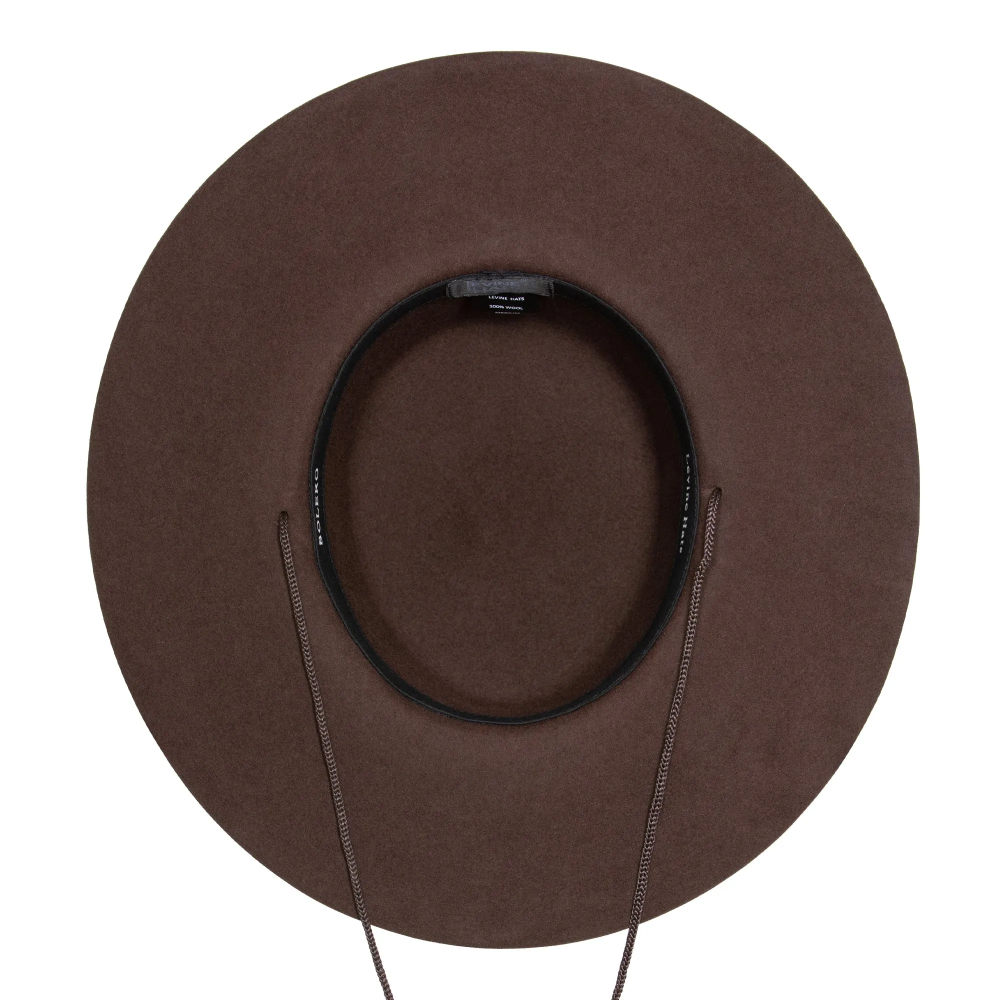 Bolero Wide Brim Flat Crown Hat by Levine Hats