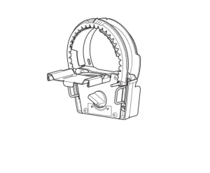 Brother Flat Brim Cap Frame 130mm (W)x60mm (H) (5-1/8 inches(W) x 2-3/8 inches (H) Part No: PRCFH5