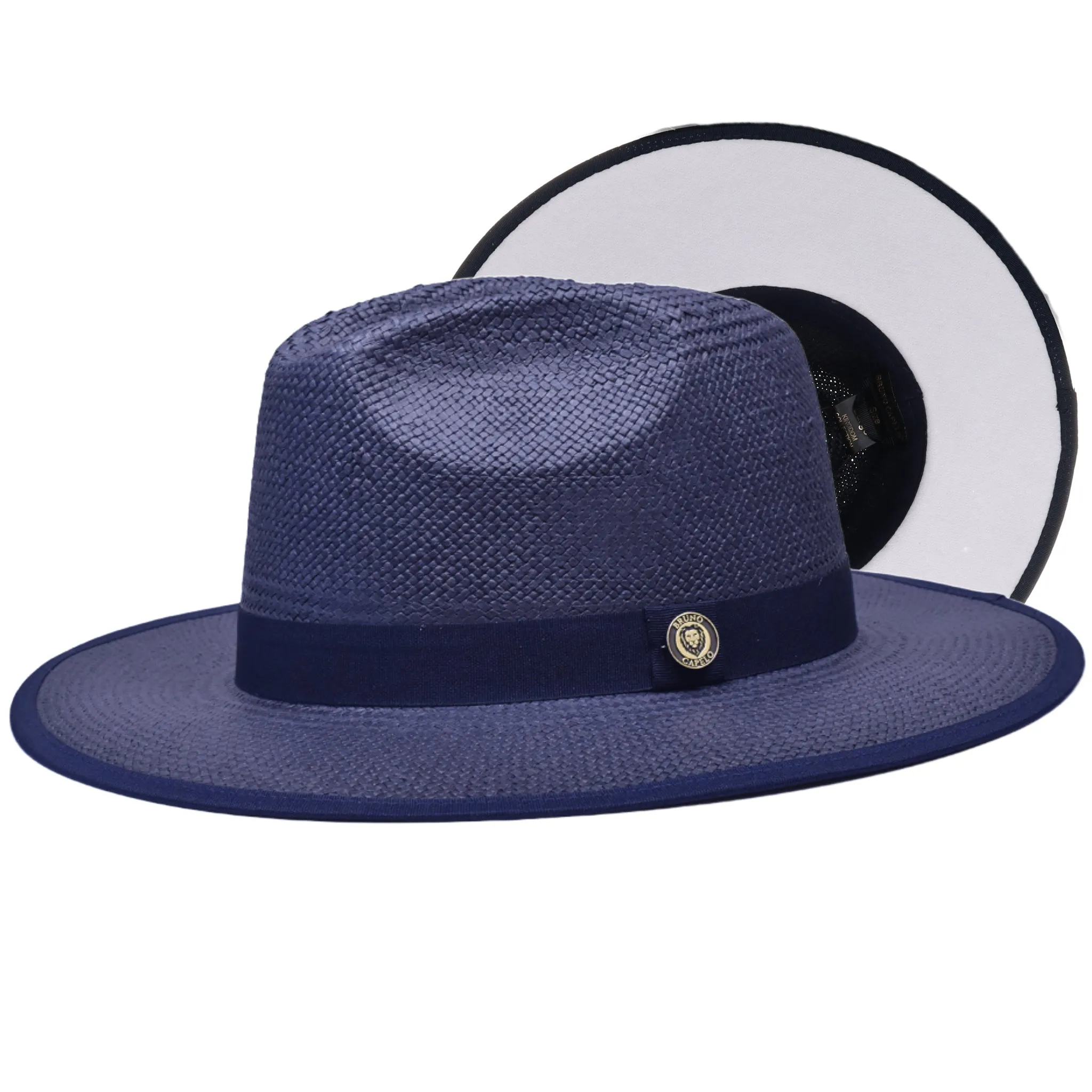 Bruno Capelo Kingdom Color Bottom Wide Brim Straw Fedora