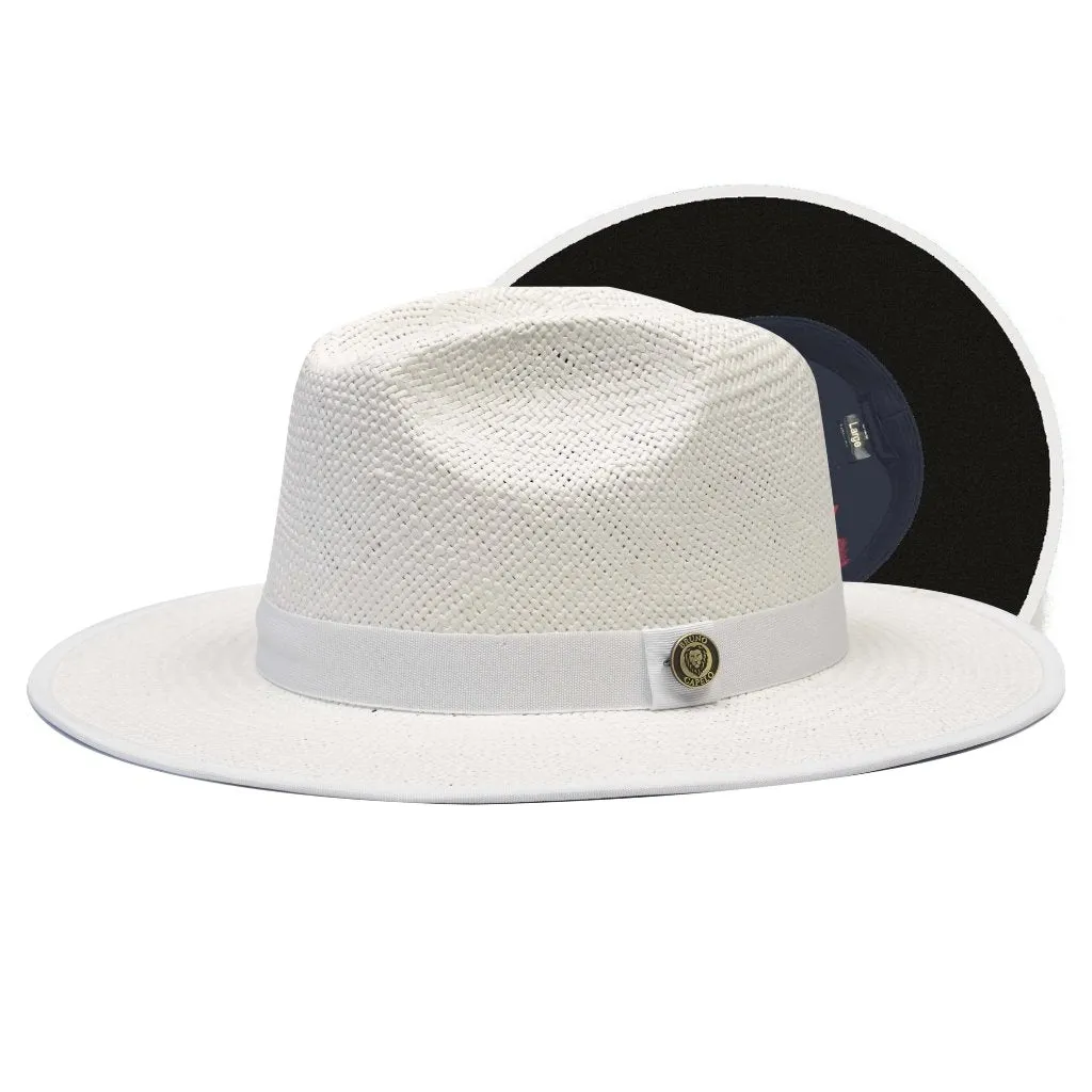 Bruno Capelo Kingdom Color Bottom Wide Brim Straw Fedora