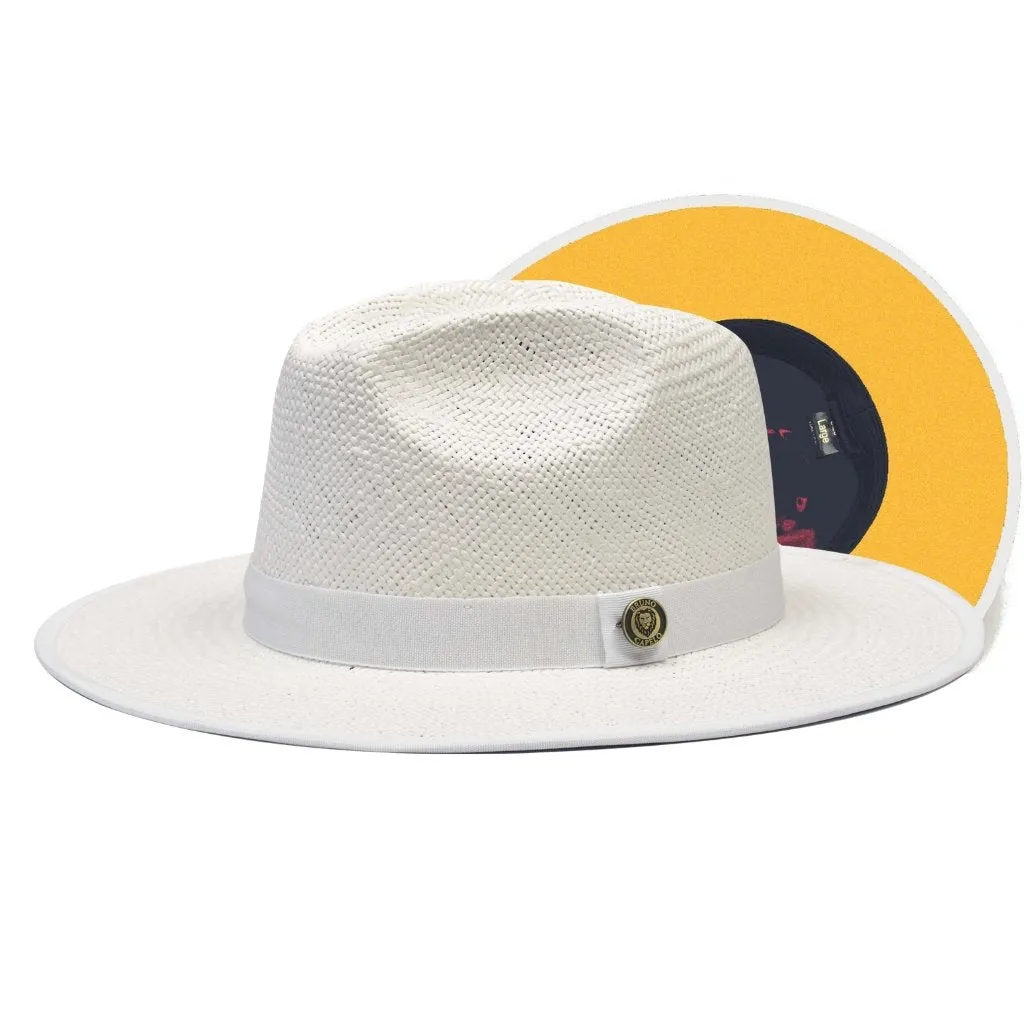 Bruno Capelo Kingdom Color Bottom Wide Brim Straw Fedora