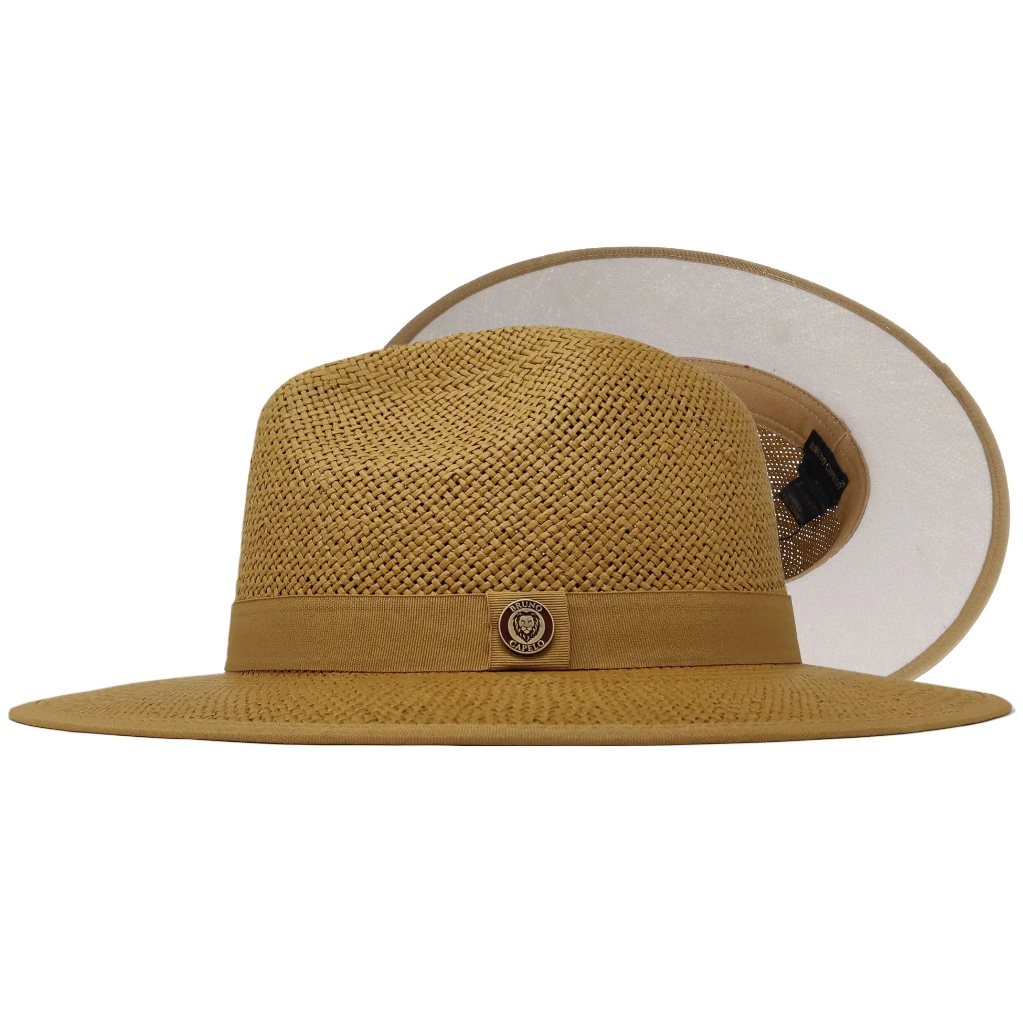 Bruno Capelo Kingdom Color Bottom Wide Brim Straw Fedora