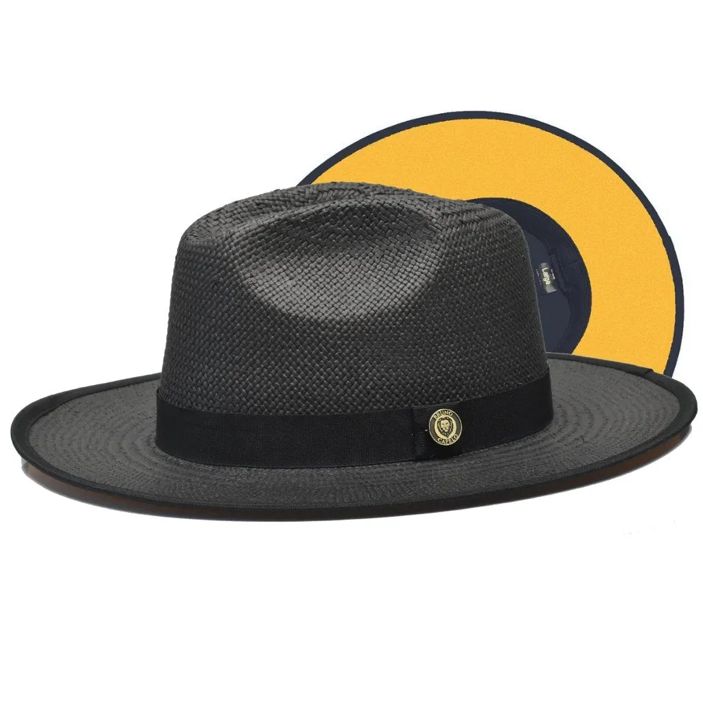 Bruno Capelo Kingdom Color Bottom Wide Brim Straw Fedora