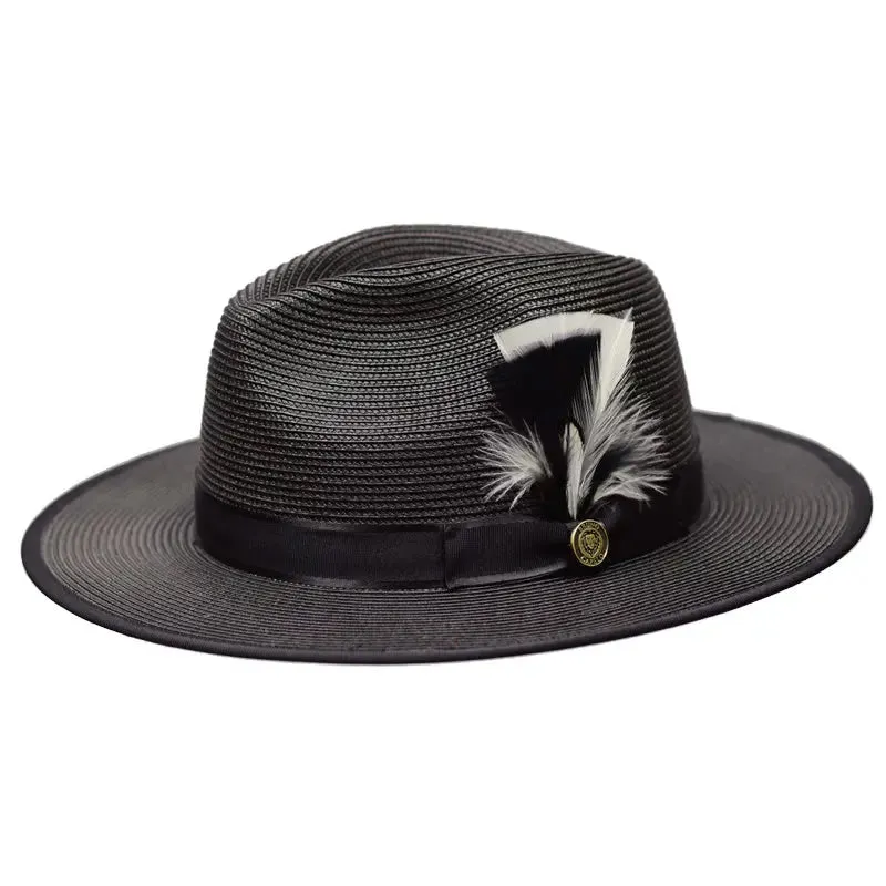 Bruno Capelo Michaelangelo Wide Brim Straw Fedora