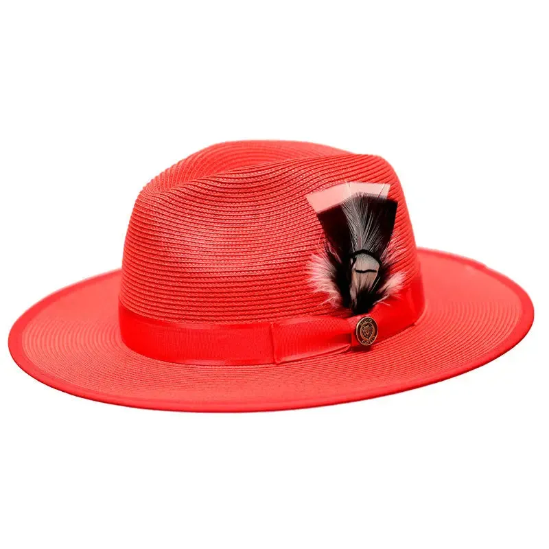 Bruno Capelo Michaelangelo Wide Brim Straw Fedora