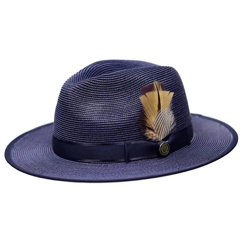 Bruno Capelo Michaelangelo Wide Brim Straw Fedora