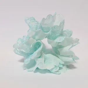 Chiffon Floral scrunchy Lace Combined Women scrunchie Hair Elastics petal Scrunchies