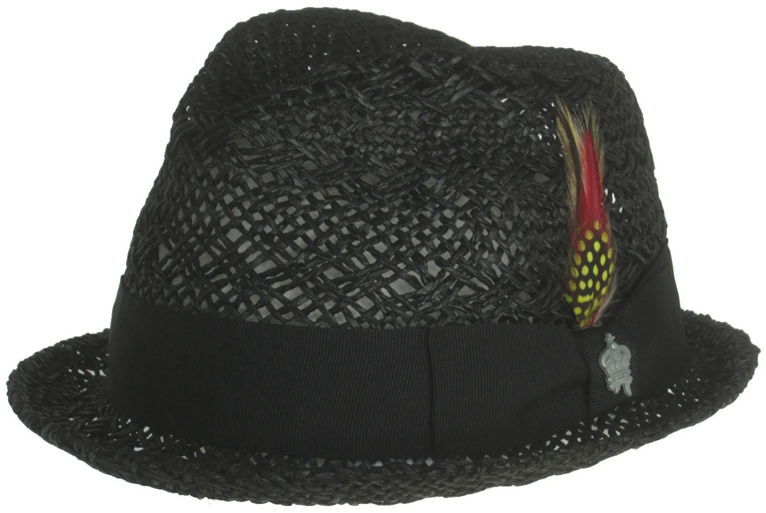 Christys Crown "Milo" Toyo Straw Fedora Vented Stingy Brim