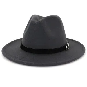 Classy Men Classic Dark Grey Fedora