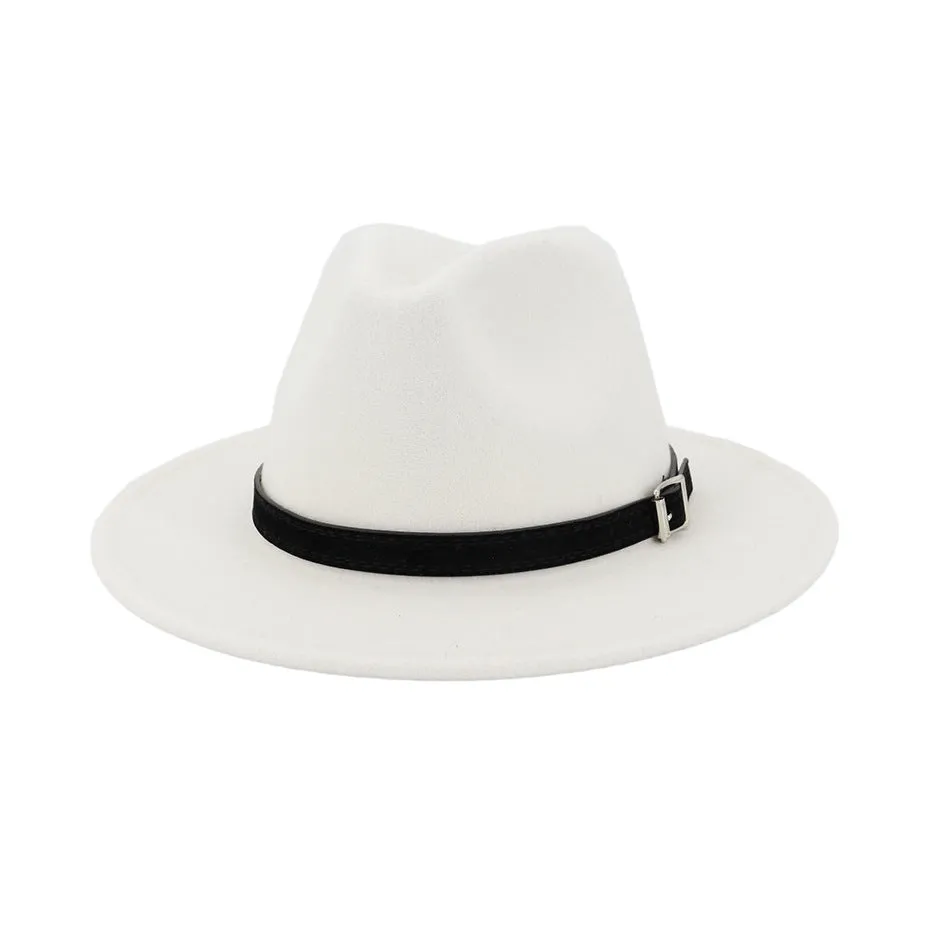 Classy Men Classic White Fedora