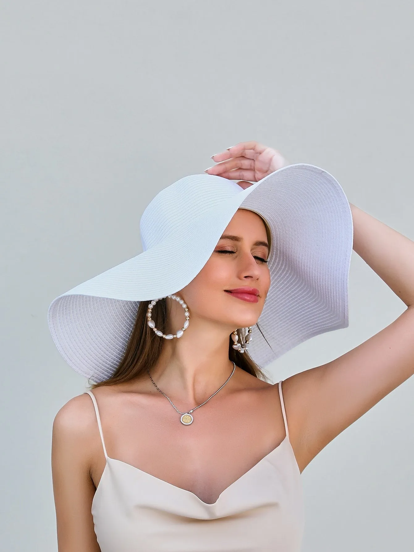 Classy Wide Brim Straw Hat