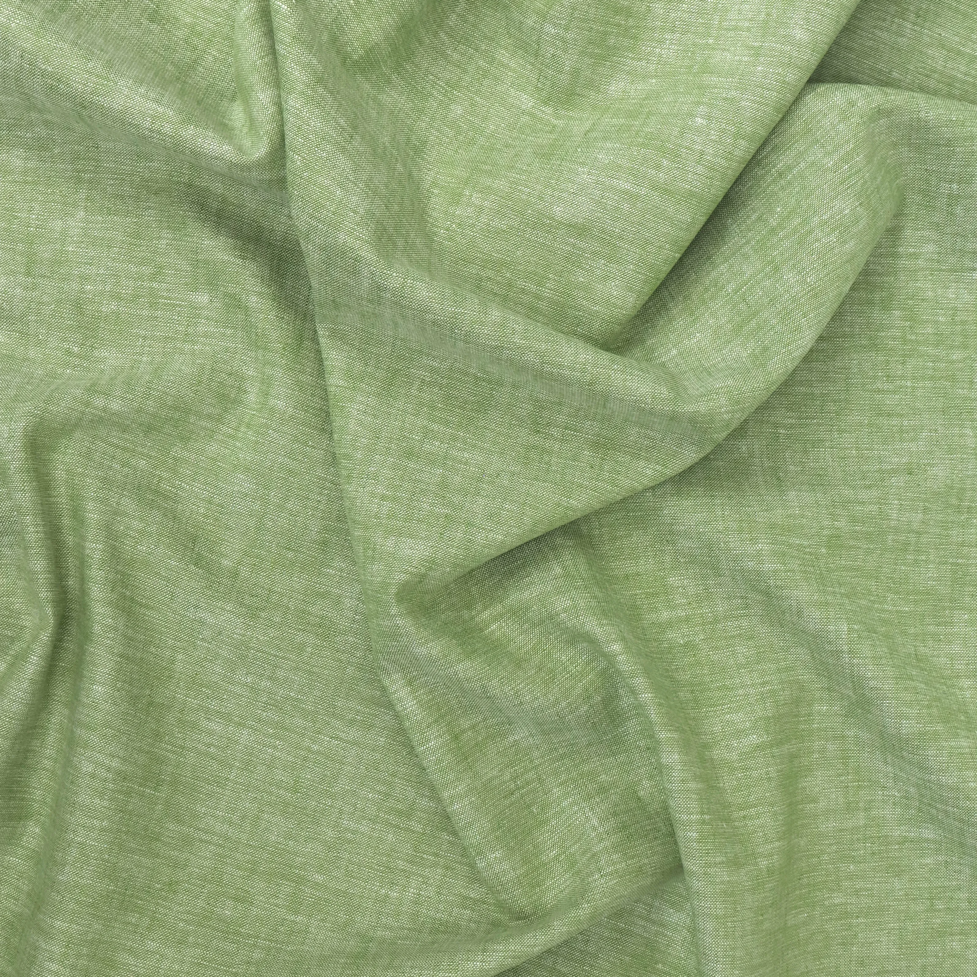 Cotton Linen - Marled Lime Green