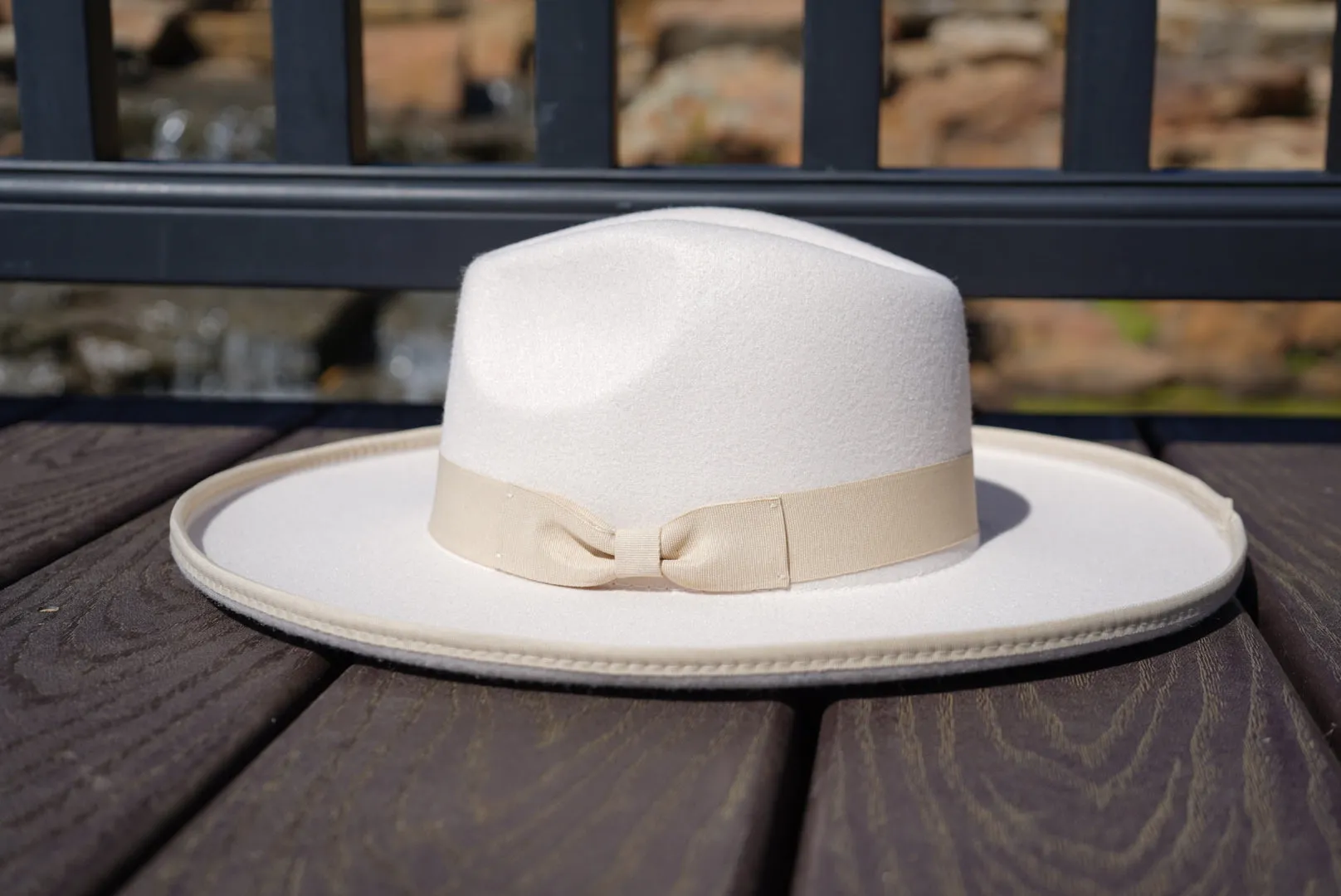 Dallas Pencil Brim Fedora - Off White