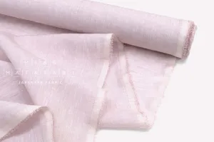 DEADSTOCK 100% Linen Chambray - pale pink