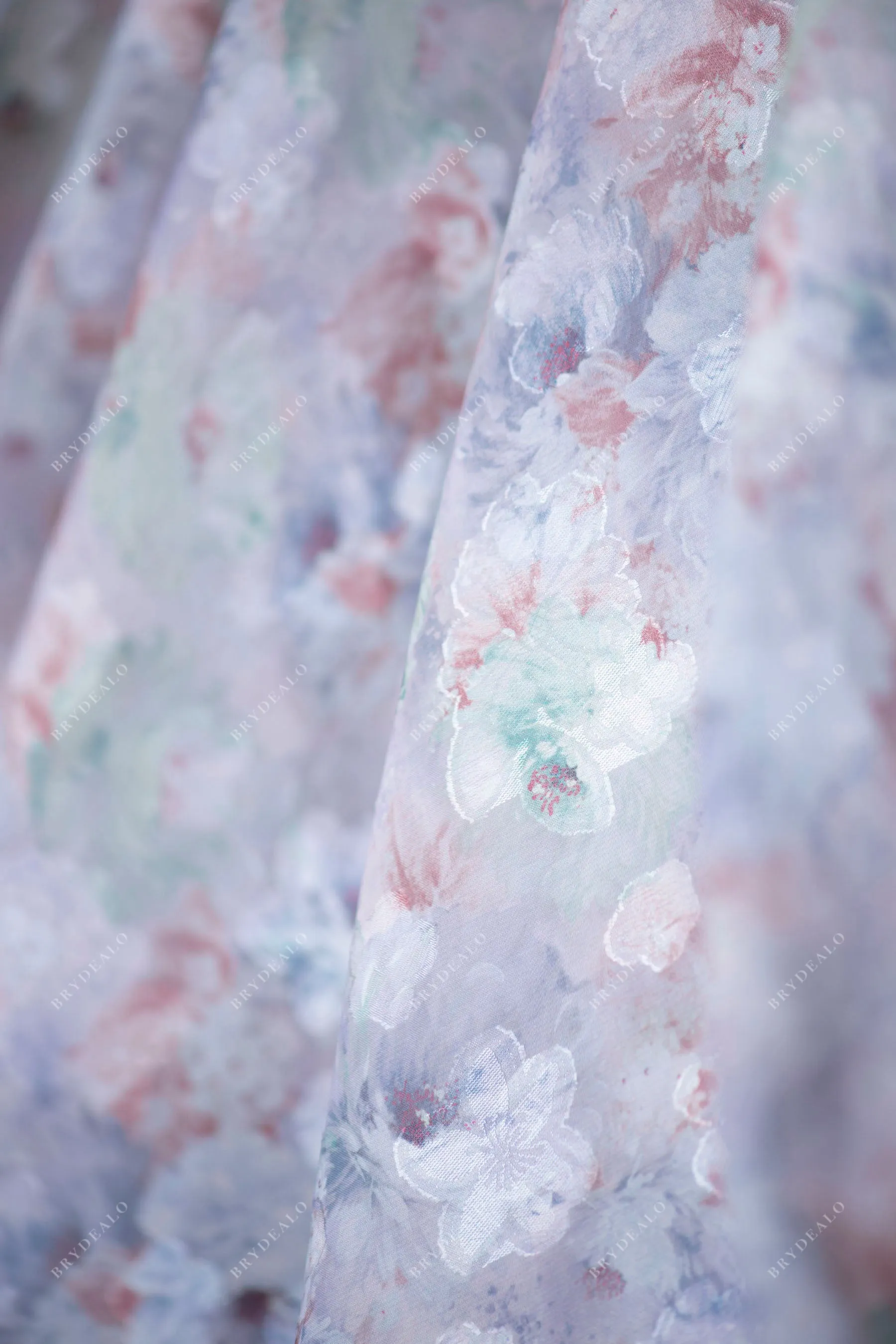 Designer Floral Chiffon Fabric for Wholesale