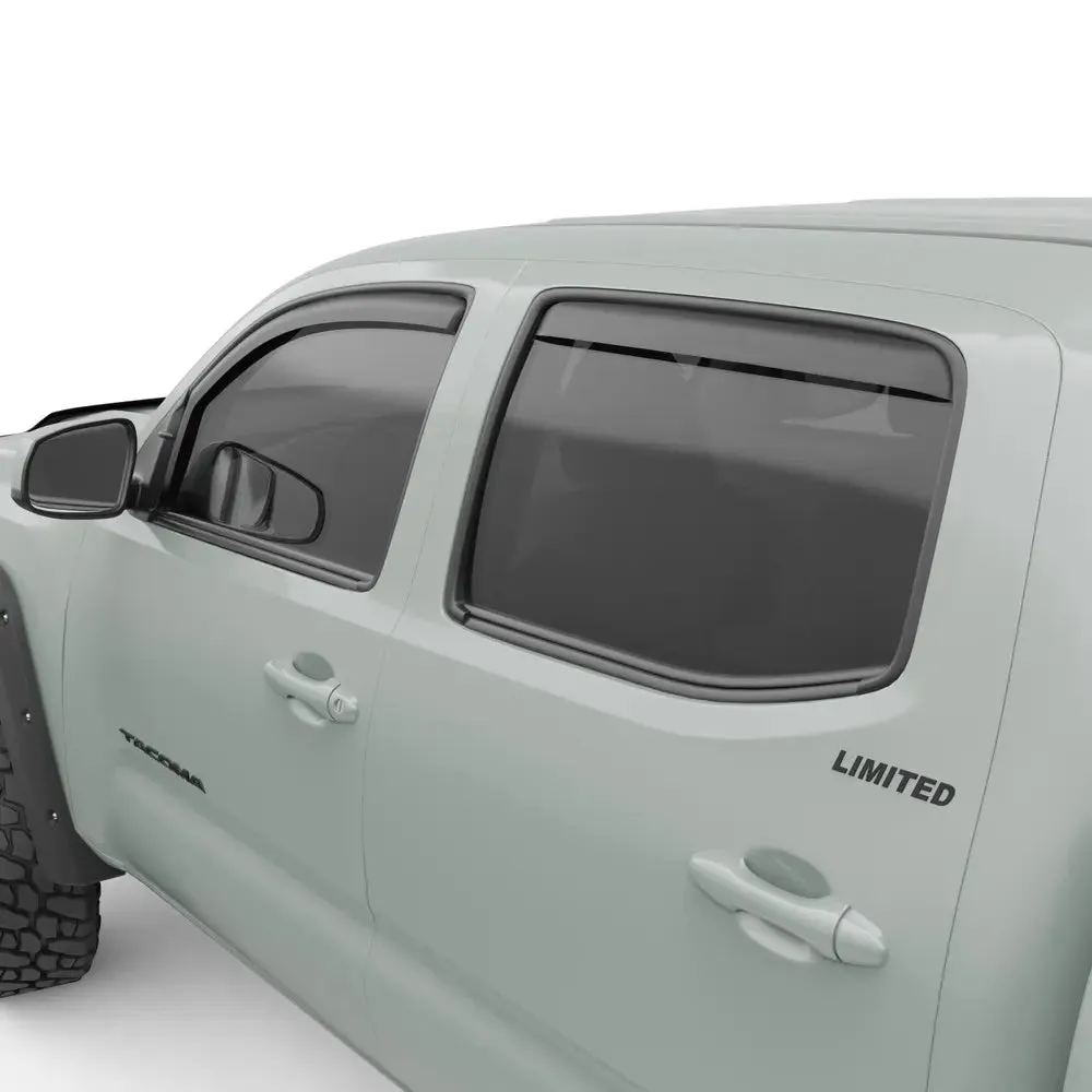 EGR In-Channel Window Visors For Toyota Tacoma Crew Cab 05-23