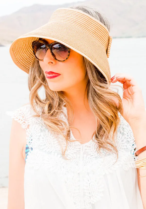 Foldable Beach Straw Hat | Wide Brim | 8 Colors