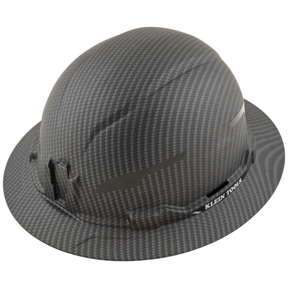 Hard Hat, Premium KARBN™ Pattern, Non-Vented Full Brim, Class E