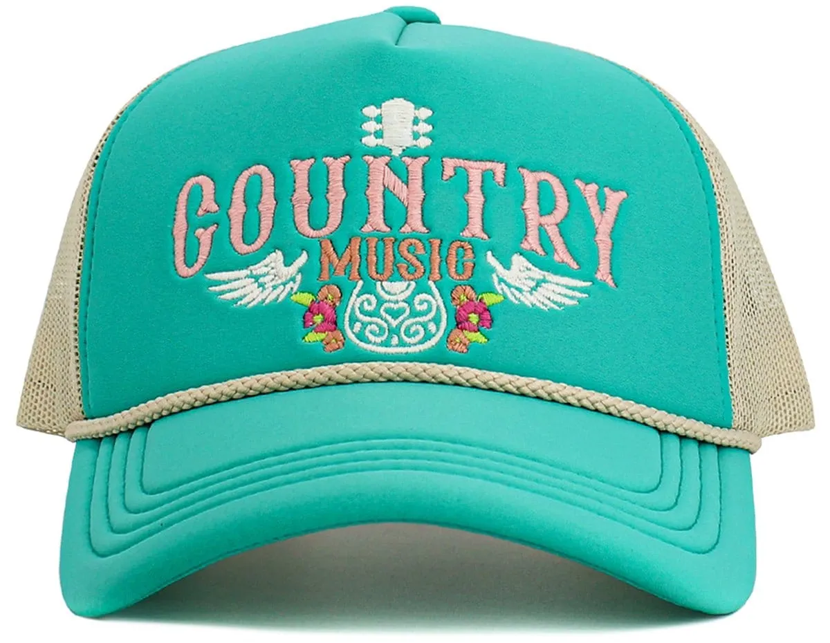 KBV1607 "Country Music" Vintage Washed Baseball Cap