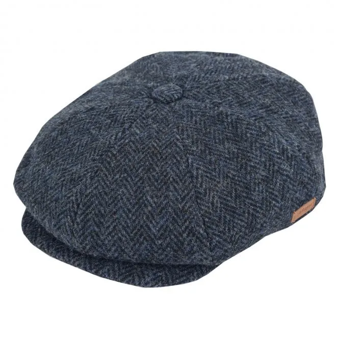 Majorwear Herringbone Newsboy Cap | Tweed Navy