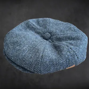 Majorwear Herringbone Newsboy Cap | Tweed Navy