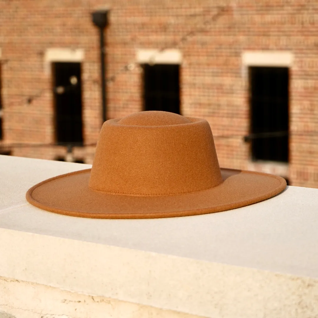 Milan Plain Bolero Hat - Light Tan