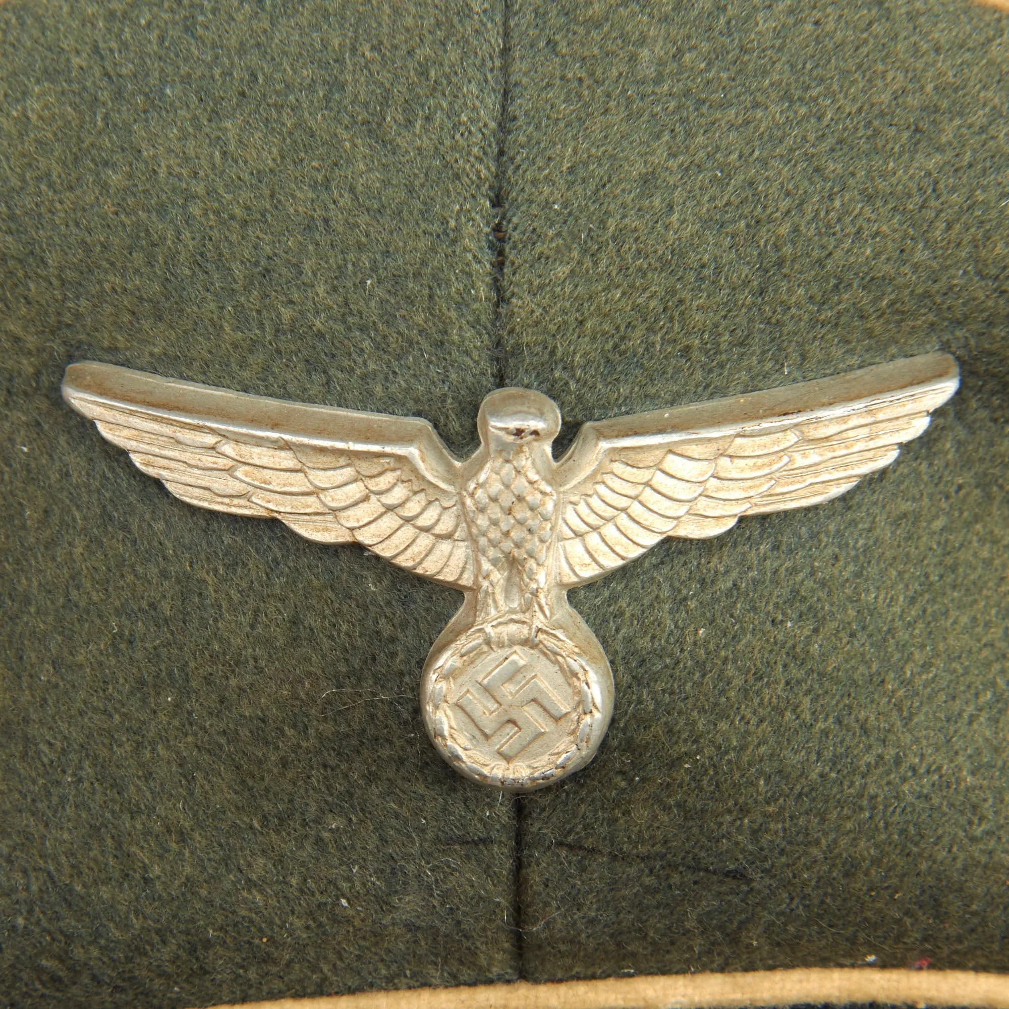 Original German WWII Named Army Heer Infantry EM/NCO Schirmmütze Visor Cap by Albert Walter of Tübingen