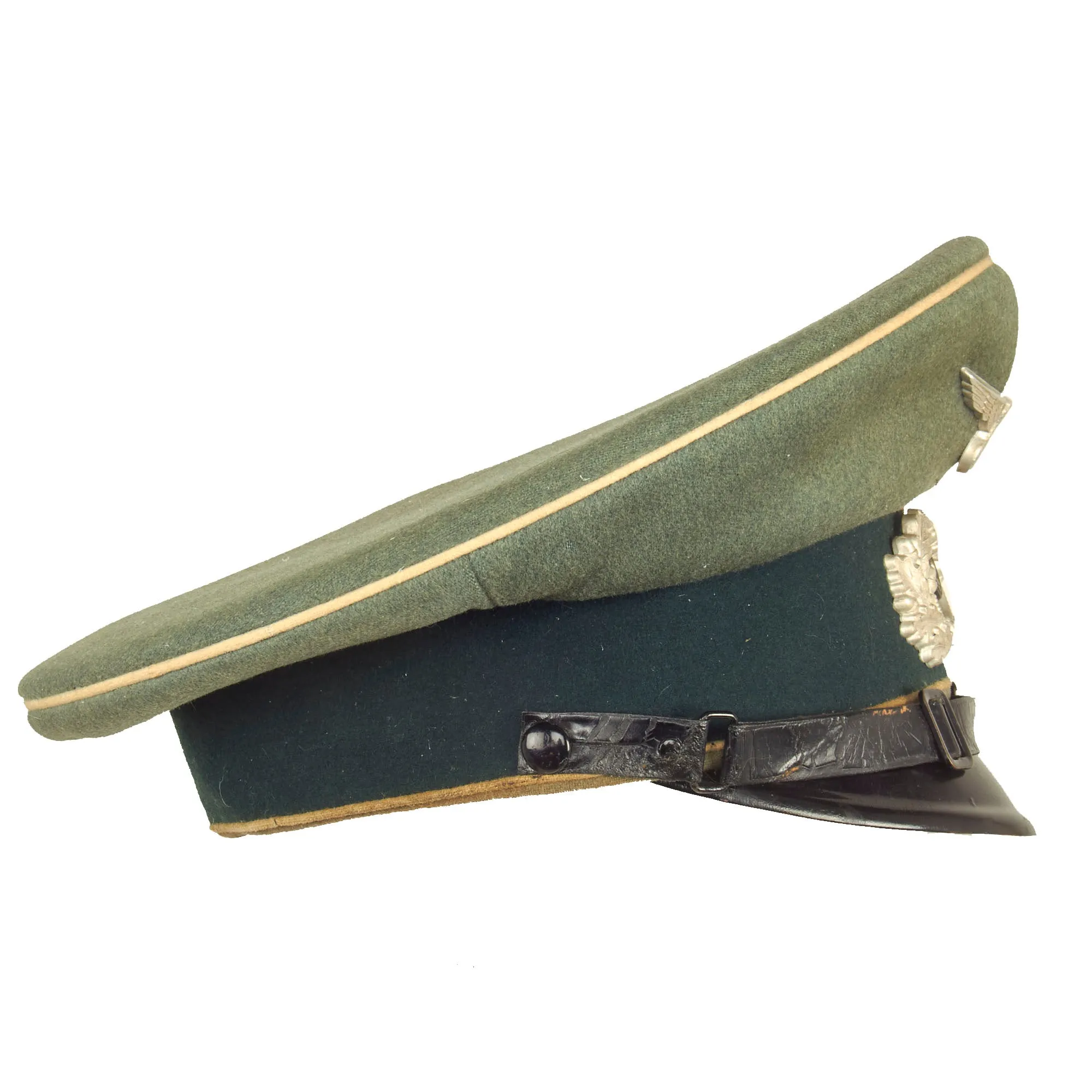 Original German WWII Named Army Heer Infantry EM/NCO Schirmmütze Visor Cap by Albert Walter of Tübingen