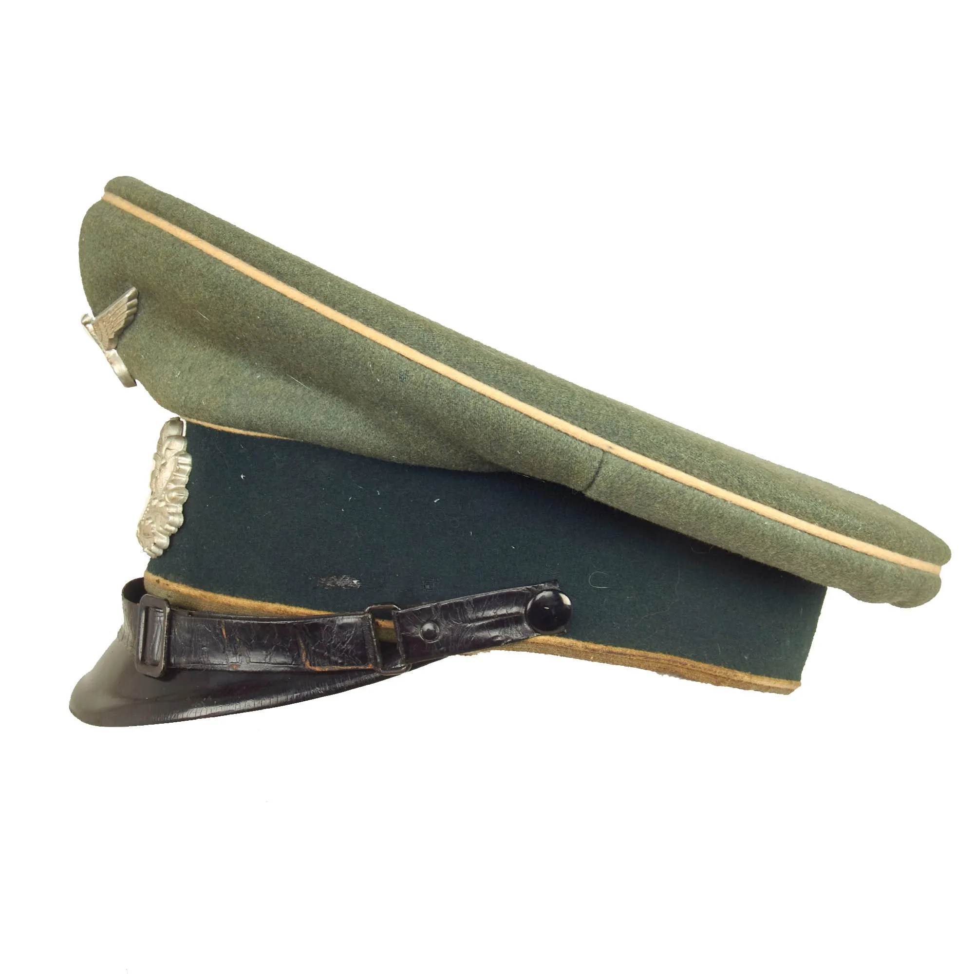 Original German WWII Named Army Heer Infantry EM/NCO Schirmmütze Visor Cap by Albert Walter of Tübingen