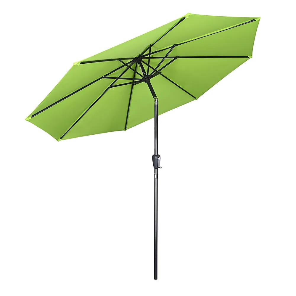 Patio Umbrella Tilt 9ft 8-Rib 220 gsm Canopy UV50 