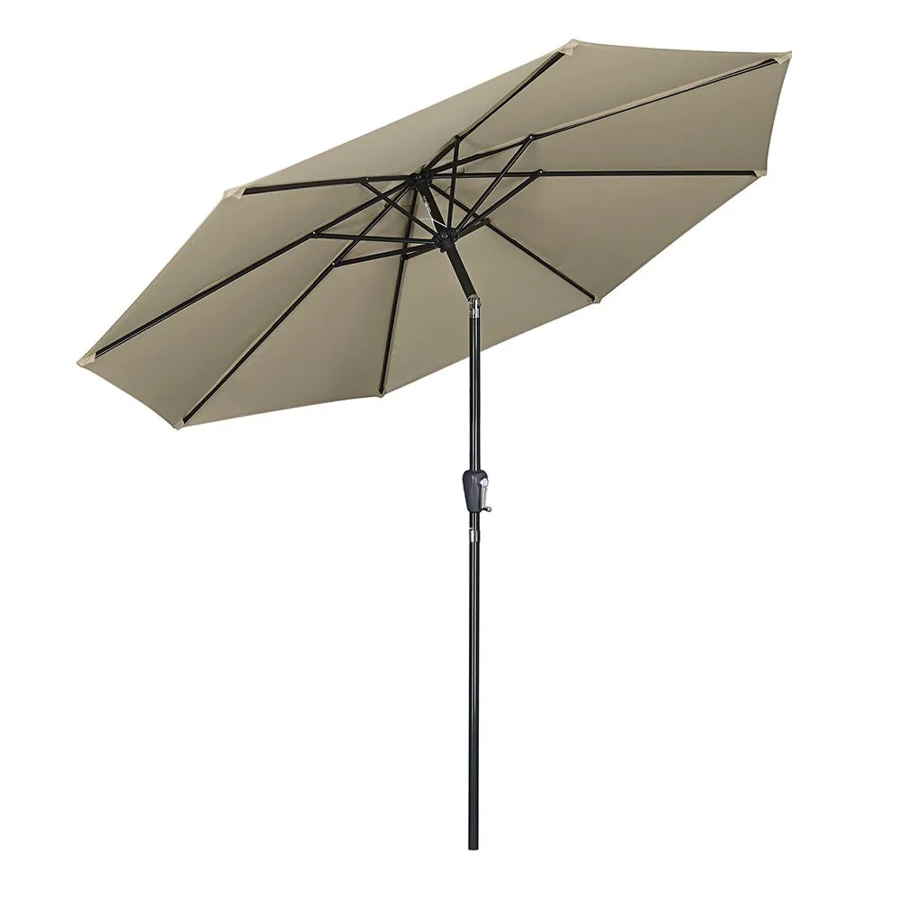 Patio Umbrella Tilt 9ft 8-Rib 220 gsm Canopy UV50 