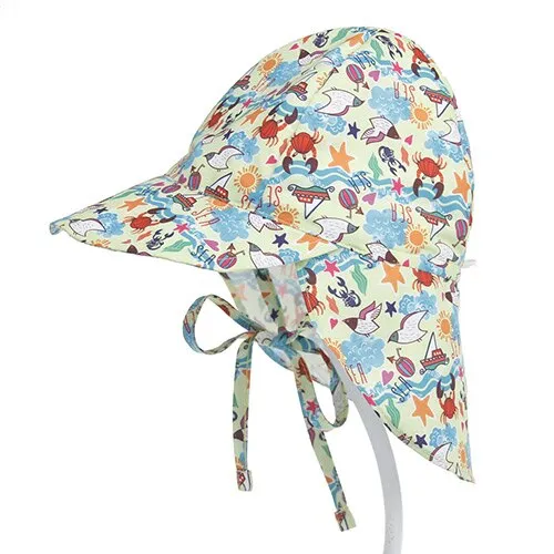 Quick-drying l Children's Bucket Hats For 3 Months To 5 Years Old Kids Wide Brim Beach UV Protection Outdoor Essential Sun Caps