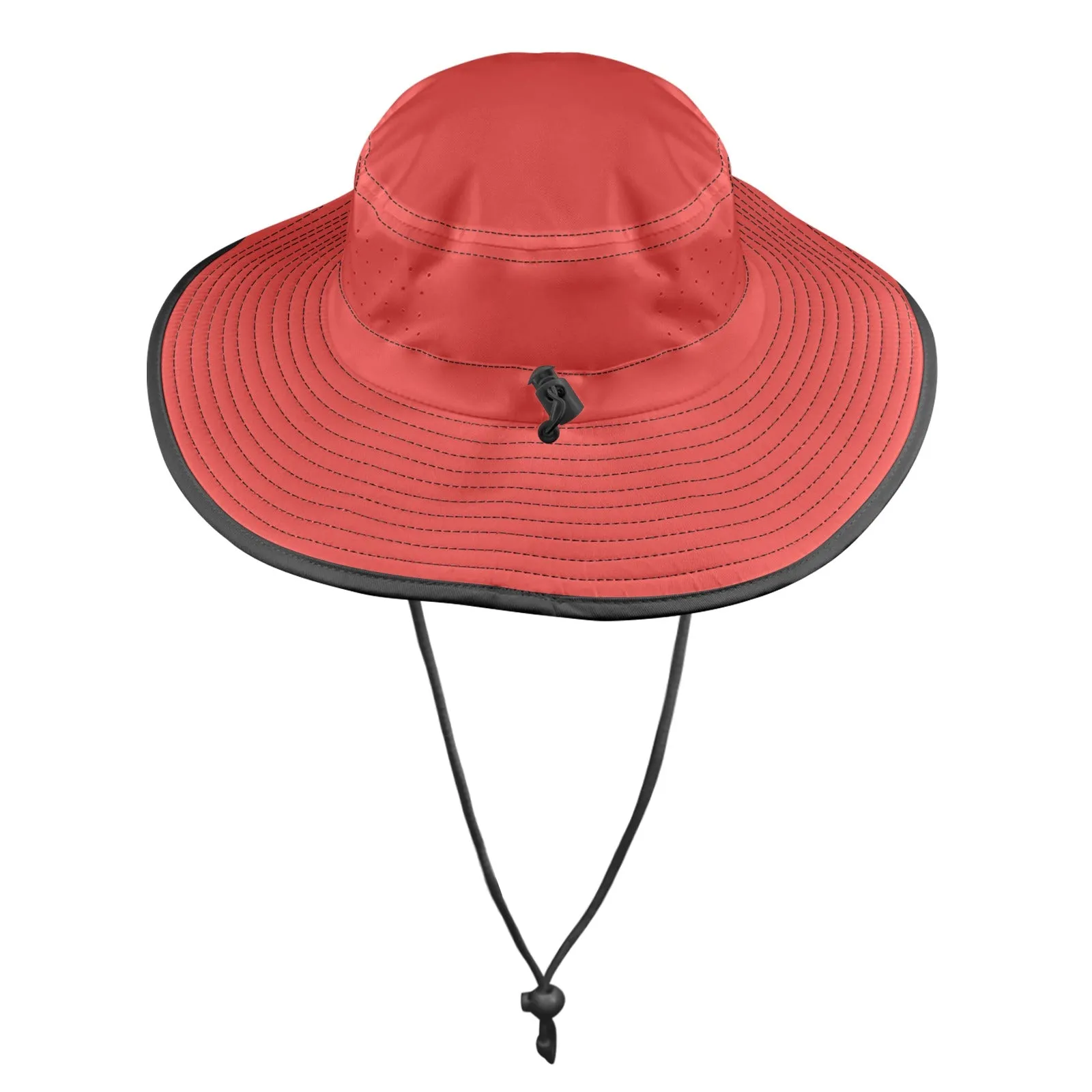 Red Garden Wide Brim Bucket Hat