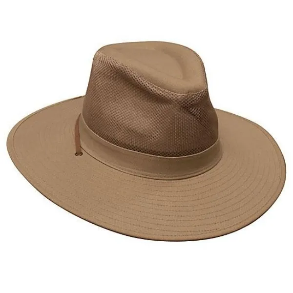 Safari Cotton Twill & Mesh Hat