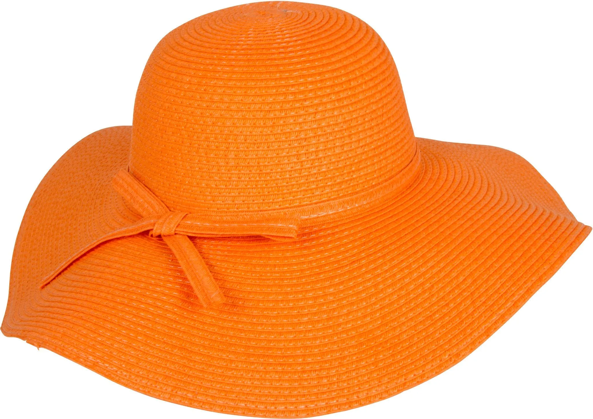 Sakkas Katy Wide Brimmed Straw Floppy Hat With Straw Bow