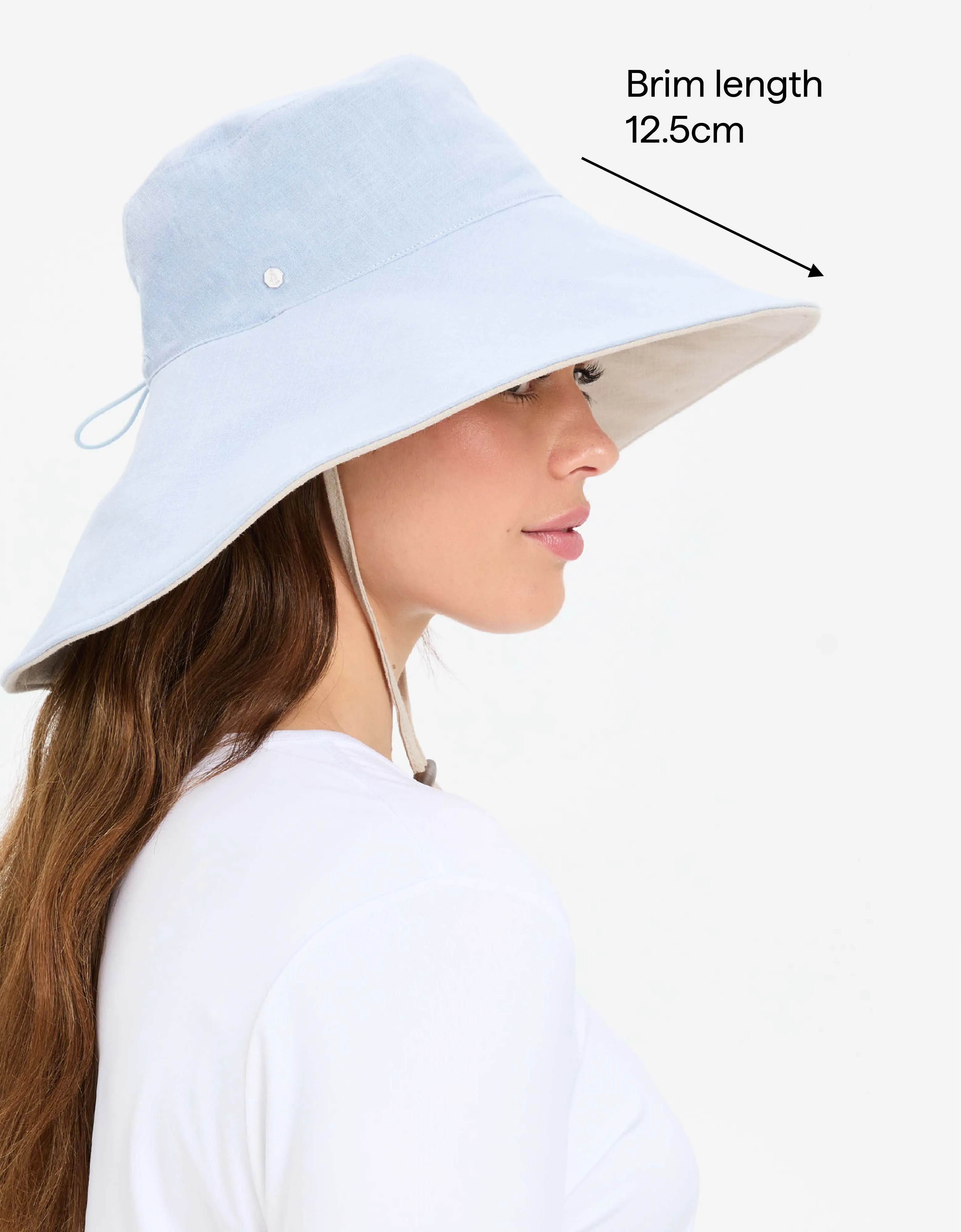 Ultra Wide Cotton Linen Hat UPF 50 