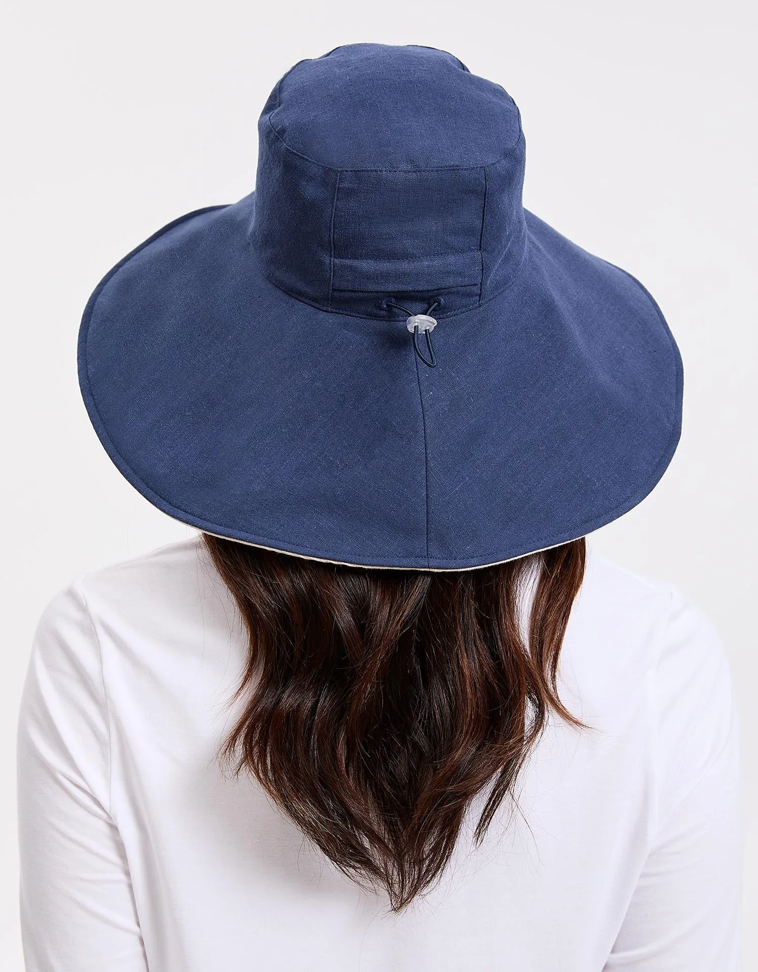 Ultra Wide Cotton Linen Hat UPF 50 