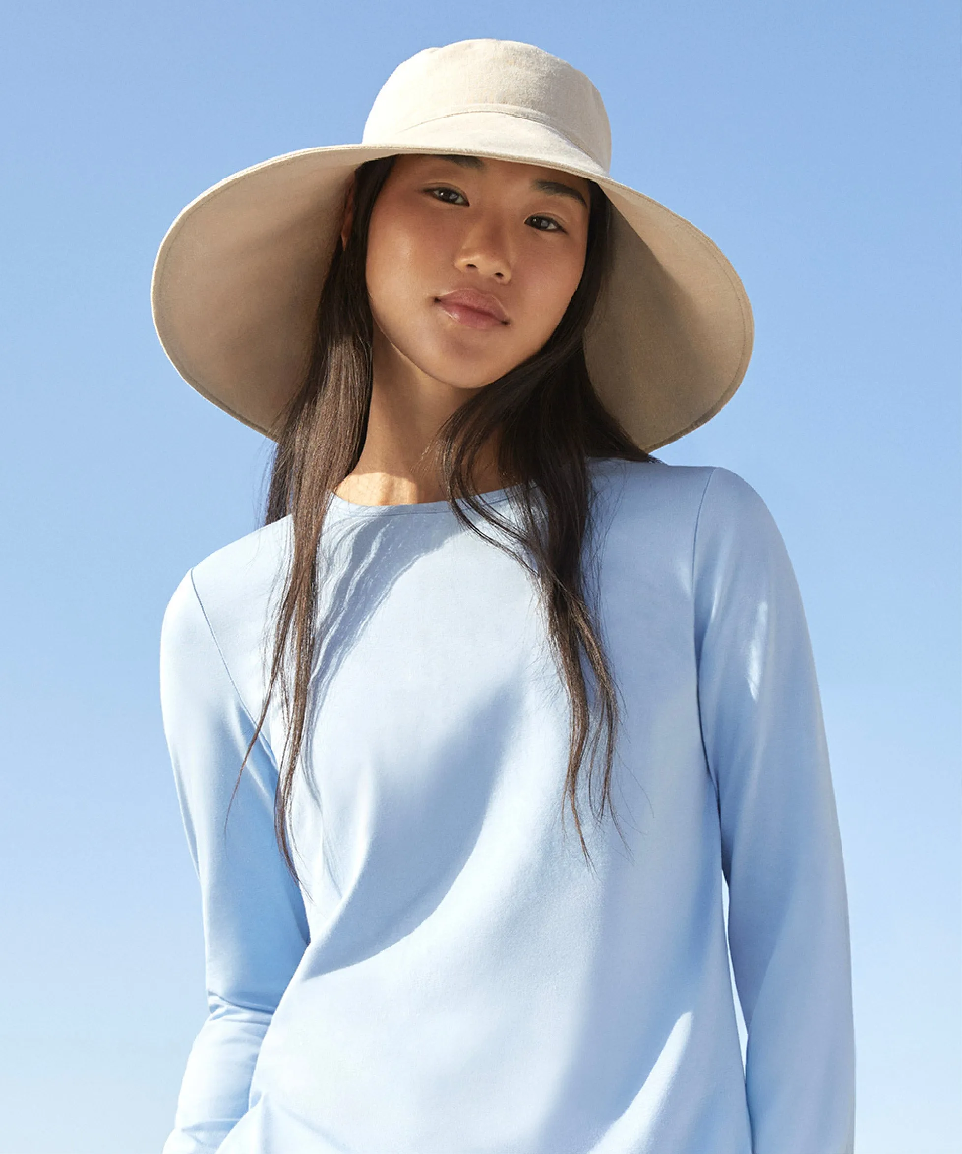 Ultra Wide Cotton Linen Hat UPF 50 