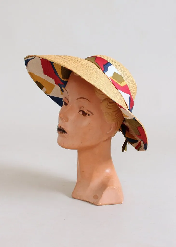 Vintage 1960s Jack McConnell MOD Beach Hat