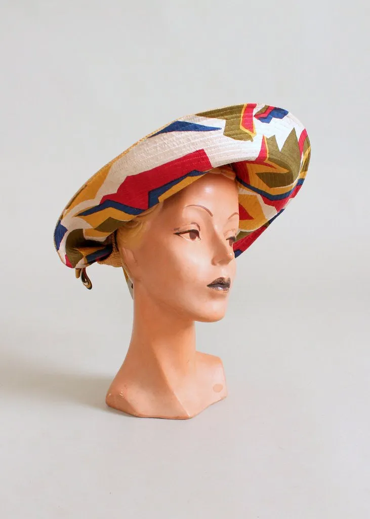 Vintage 1960s Jack McConnell MOD Beach Hat