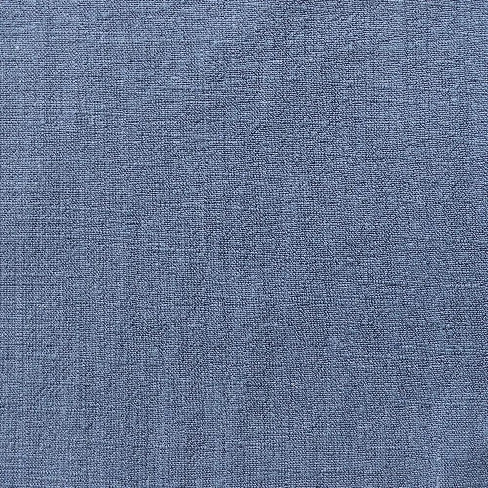 Viscose Linen Slub - Steel Blue