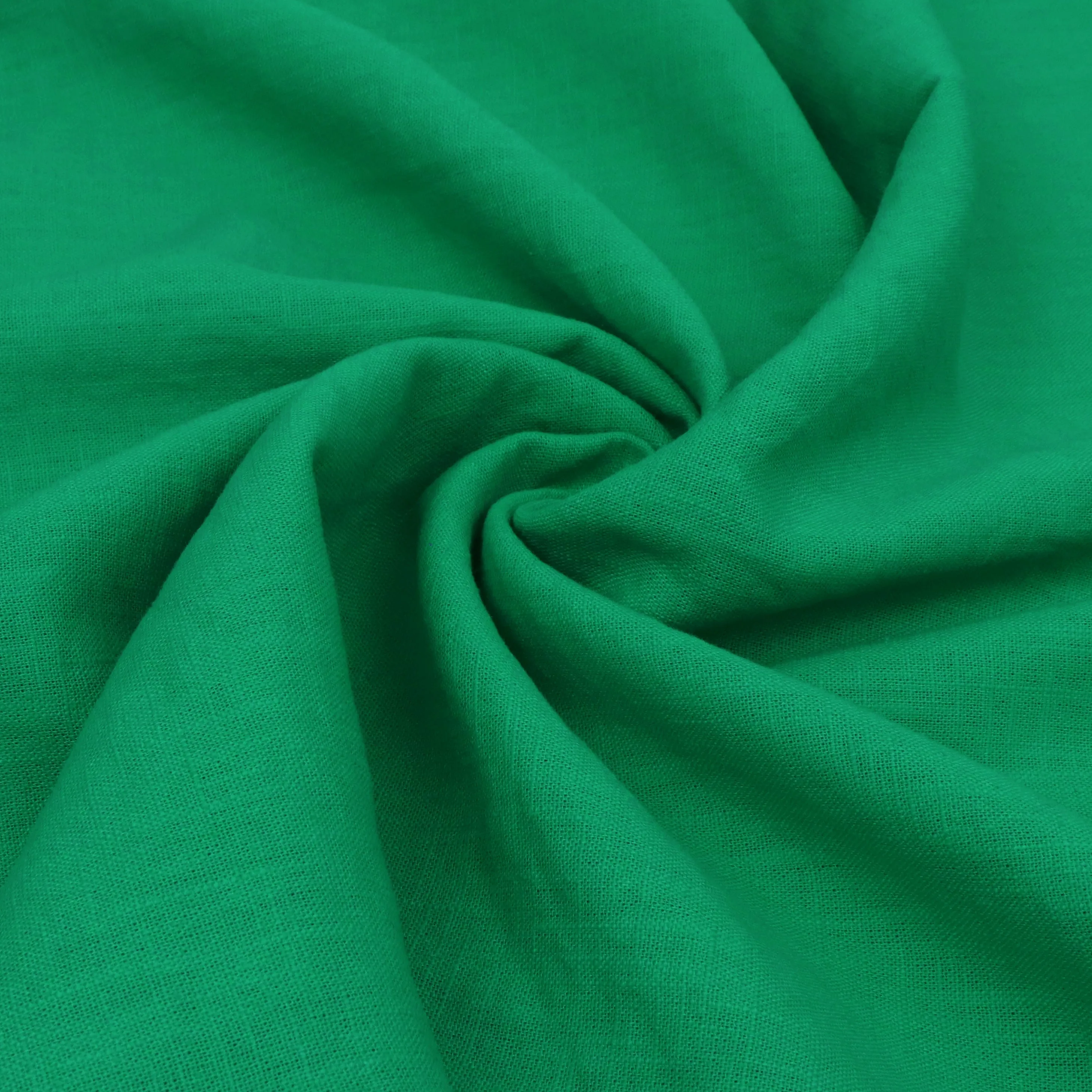 Washed Linen Cotton - Bright Green