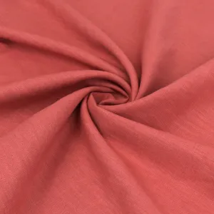 Washed Linen Cotton - Coral Stone