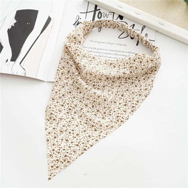 Women's Floral Scarf Chiffon Fabric