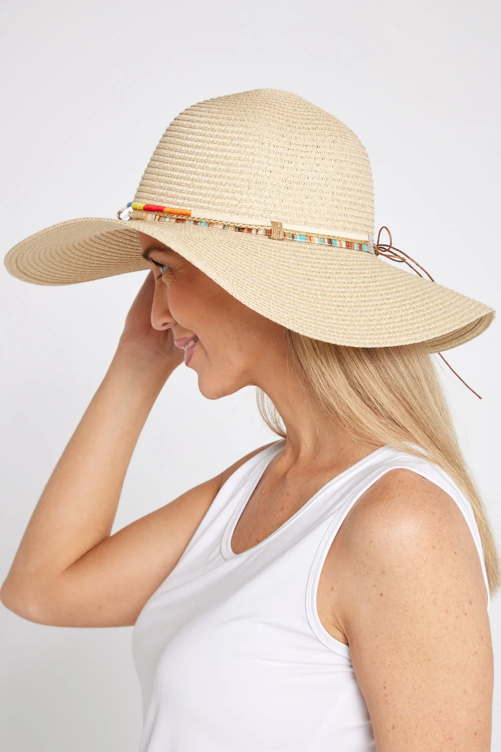 Woodford Wide Brim Hat - Natural